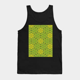 Pea Green, and Light Yellow Random Pattern - WelshDesignsTP004 Tank Top